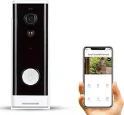 Smart WiFi Doorbell with 1080P HD Camera Wireless APP Remote Control Door Bell Real- Time PIR Motion Detection Video Two-Way Audio Night Vision Security Camera Door Belling Battery Powered