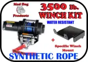 3500lb Mad Dog Synthetic Winch/Mount for 2010-2020 Can-am Commander 800 / 1000