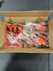 BLACK+DECKER Magnetic Screwdriver Set, Phillips, Flat Head, and Precision