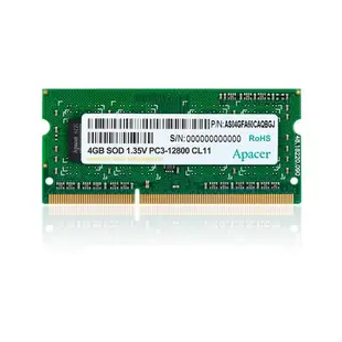 (聊聊享優惠) Apacer 宇瞻 4GB DDR3L 1600 256x8 1.35V 筆記型記憶體(台灣本島免運費)