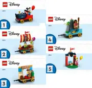 LEGO INSTRUCTIONS ONLY DISNEY CELEBRATION TRAIN 43212 New book 1-5 from set