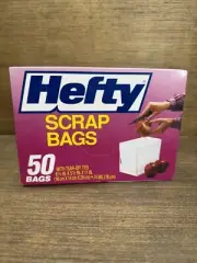 Discontinued Hefty Scrap Bags 50 Bags Vintage NOS 1991