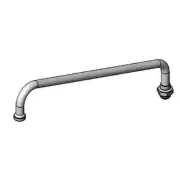 T&S Brass 062X-FM 12" Swing Spout w/ Stream Regulator Outlet & Swivel Adapter