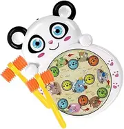 ERINGOGO Cartoon Panda Hammer Interactive Musical Whacks Game for Fun Beat for Hand Eye Coordination Design No Batteries Required