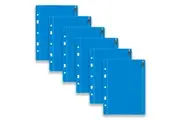 6pc Colourhide Bindermate A5 Pencil Case Insert Organiser For Binders Blue