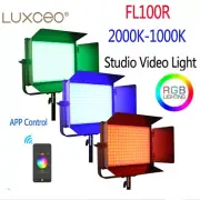 LUXCEO FL100R RGB LED Panel Light LED Video Light Lamp 2000K-10000K APP Control