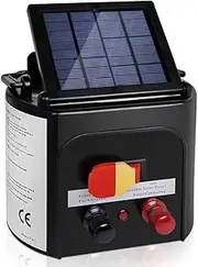 GIANTZ Fence Energiser 5Km Solar Powered 0.15J Electric Fencing Charger Animal