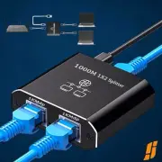 RJ45 Ethernet Splitter 1 to 2，Network Splitter
