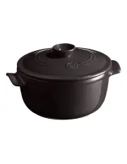 Emile Henry Round Stewpot 2.5L In Charcoal