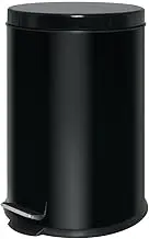 Bolero Stainless Steel Pedal Bin 20 Liter Capacity, Black