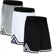 [OPALOS] Men's Running Shorts, Active Athletic Performance Shorts for Men with Zipper Pockets
