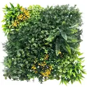 20 in Artificial Faux Leaf 08 Mix Fence Panel Screen Wall Home Decor Grass Mat