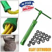 Polymer Clay Gun Extruder Sculpey Sculpting Tool w/ 20 Discs Cake Tool Craft NEW