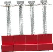 Uonlytech 4pcs Heavy Duty Aluminum J Hooks Kit for Secure Tool Box Mounting Pickup Trucks No Drill Installation Durable and Reliable Tool Box Clamps for Cold Environments