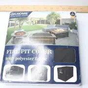 QH.Home Strong Tear Resistant 100% Waterproof Round Fire Pit Cover