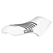 2005-17 Arctic Cat 400 500 650 700 750 1000 Seat Cover ALL WHITE/BLACK ribs #387