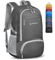 Lightweight Packable Backpack 30L - Foldable Hiking Backpacks Medium Dimgray