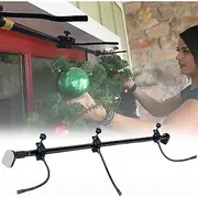 Garland Hanger for Front Door, Adjustable Fits 32- 80 Doors, Heavy-Duty Christmas Halloween Decoration Holder for Wreaths, Lights More, No Screws, Drilling, G