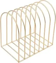 DOITOOL Desk Magazine Rack Iron Organizer Small Bookshelf Holder Office Paper Storage File Folder Holder for Home