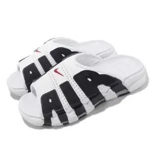 【NIKE 耐吉】拖鞋 Wmns Air More Uptempo 女鞋 男鞋 白 黑 大AIR 熊貓 運動拖鞋(FJ0755-100)