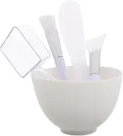 Ipetboom 1set Silicone Facial Mask Mixing Bowl Set with Brush Spatula and Measuring Spoon for Diy Face Masks Esthetician Supplies Tool Kit for Home Salon and Spa Use