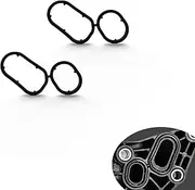 2Pcs Engine Oil Filter Housing Gasket 26345-3LAA0, Compatible with KIA Cadenza/Sedona/Sorento/Telluride 2017-2024, Hyundai Genesis G80/Palisade 2014-2023, Engine Oil Filter Adapter Gasket