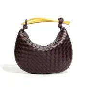 2024 Sardine Tote Bag Woven Handbag Pu Leather Women's Party Evening Clutch Bags Ladies Hobo Tote Bag