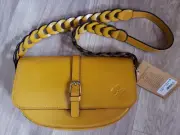 Patricia Nash Vilette Leather Chain-Link Shoulder Light Weighted Bag Sunset NWT