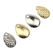 50pcs/Pack Fishing Spinner Rings/Blades Flattie Attractor Lure Spoon Accessories