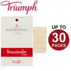 Triumph 2 Hook Bra Extender Extension Band Fastener Clip On Strap Beige Nude