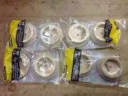 4 sets Stanley Wood Closet Pole Sockets 1 5/8 40mm 81-7502 coat laundry room
