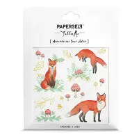 在飛比找誠品線上優惠-PAPERSELF刺青貼紙/ 狐狸先生Fox/ 2入