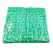 144 PC Mini Fake Rose Flower Heads Artificial Flower 25mm Foam Rose Teal Green