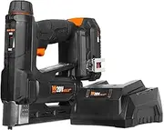 WEN 20V Max Cordless 2-in-1 18-Gauge Brad Nailer and T50 Crown Stapler with 2.0Ah Battery and Charger (20538)