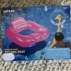 Let’s Go Pool Float Paradise Chill Out Chair Single Swimmer Splash Seat-33x31in
