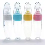 Feeding Bottles & Baby Spoon – Silicone Training-Cereal-Rice & Food Squeeze