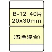 在飛比找樂天市場購物網優惠-【文具通】雙面索引片20x30mm ASB-12