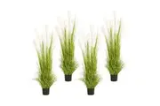 SOGA 4X 150cm Wheat Plume Grass Artificial Plant, Home Decor