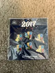 Disney Parks 2017 Trading Pin Set Of 6 (Tink Mickey Stitch Dory Simba)