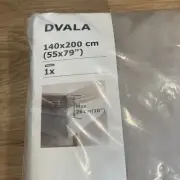 Ikea Dvala 140x200cm (55x79") Taupe Gray Fitted Sheet NWT