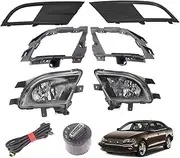 Fog Lights Car-styling Front Fog Light Lamp Fog Lamp Grille Wire Swich Bulbs For VW For Jetta Sedan 2015 2016 2017 2018 Fog Light Lamp Assembly