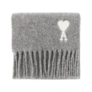 [AMI] AMI 'Ami de Coeur' alpaca-blend scarf Woman One Size One Size Grey