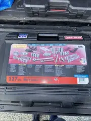 Sears Craftsman USA Nos 117pc Easy Read Mechanics Tool Set Socket Ratchet 34117