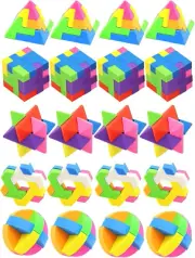 20 Pieces Mini Cube Eraser, Eraser Puzzle Eraser Children'S Party Bag 3D Eraser