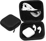 2Pcs Small Electronic Storage Pouch Organizer for Cables Power Banks Flash Drives Travel Accessories Scratch Resistant with Mesh Pocket Design