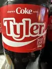 Share a Coke with Tyler 2025 Personalized Gift Coca Cola Bottle 20oz