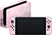 Razer Vinyl Console Skin: Switch OLED - Full Wrap - Premium 3M Cast Vinyl - Scratch Resistant - Unique Designs & Finishes - Easy Application - Geometric Quartz