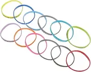 GOOHOCHY 12Pcs Themed Party Wristband Multiplication Tables Silicone Bracelets for Students Comfortable and Durable Wrist Bands for Youngsters for Decoration and Fun Activities