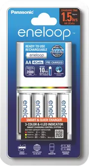 Eneloop AA/AAA Quick Charger with 4x AA