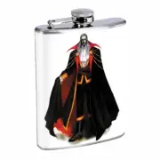 Dracula Vampire D8 8oz Stainless Steel Hip Flask